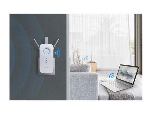 TP-LINK RE450 1xGbit port AC1750 3 Anten Priz Tipi Wi-Fi Menzil Genişletici